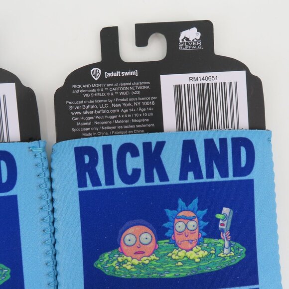 Rick and Morty Set of 2 Can Hugger Koozie Coozies Standard Size 4in x 4in NEW - Picture 5 of 8